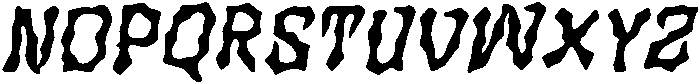 CS Moshe Drawn Italic otf (400) Font LOWERCASE