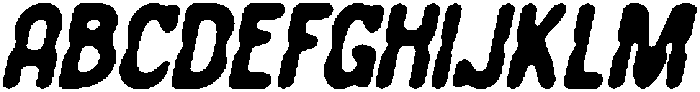 CS Mountain Drawn Italic otf (400) Font UPPERCASE
