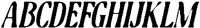 CS Movella Drawn Italic otf (400) Font UPPERCASE