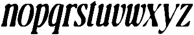 CS Movella Drawn Italic otf (400) Font LOWERCASE