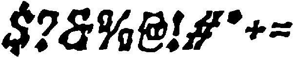 CS Murder Drawn Italic otf (400) Font OTHER CHARS