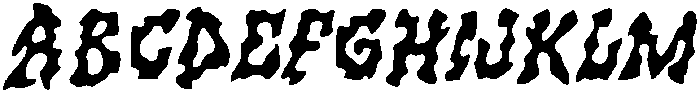 CS Murder Drawn Italic otf (400) Font UPPERCASE