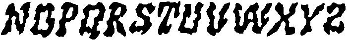 CS Murder Drawn Italic otf (400) Font UPPERCASE