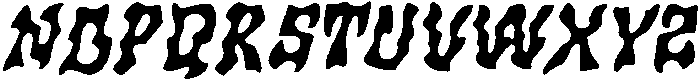 CS Murder Drawn Italic otf (400) Font LOWERCASE