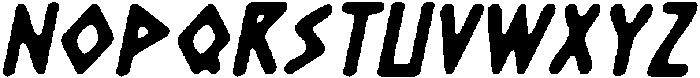 CS Nakoa Drawn Italic otf (400) Font UPPERCASE