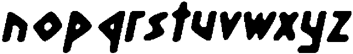 CS Nakoa Drawn Italic otf (400) Font LOWERCASE