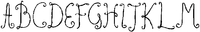 CS Nathie Regular otf (400) Font UPPERCASE