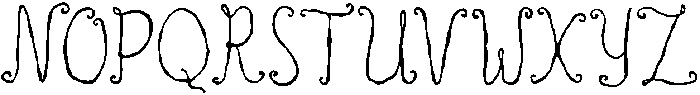 CS Nathie Regular otf (400) Font UPPERCASE