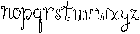 CS Nathie Regular otf (400) Font LOWERCASE