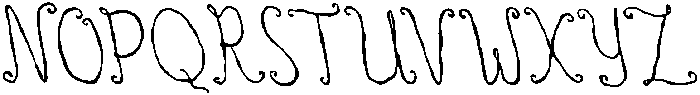 CS Nathie Reverse Italic otf (400) Font UPPERCASE