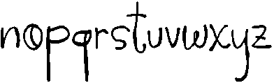 CS Nellie Regular otf (400) Font LOWERCASE