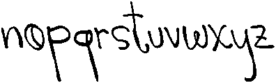 CS Nellie Reverse Italic otf (400) Font LOWERCASE
