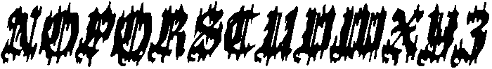 CS Nemesis Drawn Italic otf (400) Font UPPERCASE