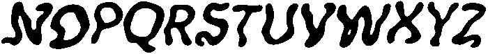 CS Nikola Drawn Italic otf (400) Font UPPERCASE