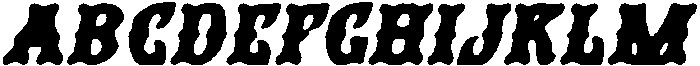 CS Noir Drawn Italic otf (400) Font UPPERCASE