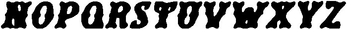 CS Noir Drawn Italic otf (400) Font UPPERCASE