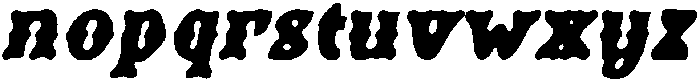 CS Noir Drawn Italic otf (400) Font LOWERCASE