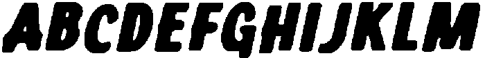 CS Nomic Drawn Italic otf (400) Font UPPERCASE