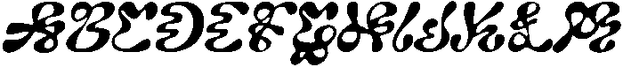 CS Olander Drawn Italic otf (400) Font UPPERCASE