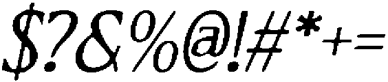 CS Olivera Drawn Italic otf (400) Font OTHER CHARS