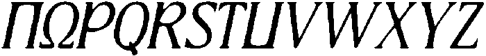 CS Olivera Drawn Italic otf (400) Font UPPERCASE