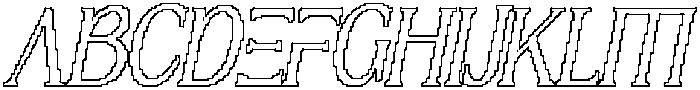 CS Olivera Pixel Outline otf (400) Font UPPERCASE