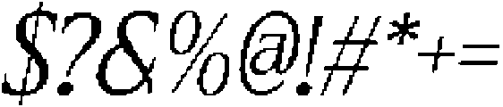 CS Olivera Pixel Regular otf (400) Font OTHER CHARS