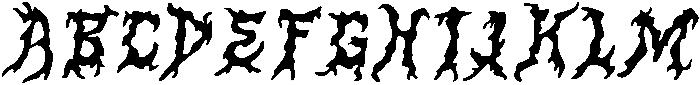 CS Omerta Drawn Italic otf (400) Font UPPERCASE