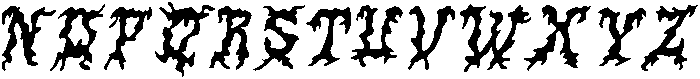 CS Omerta Drawn Italic otf (400) Font UPPERCASE