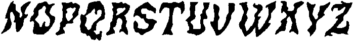 CS Omerta Drawn Italic otf (400) Font LOWERCASE