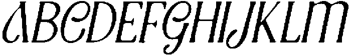 CS Origine Drawn Italic otf (400) Font UPPERCASE