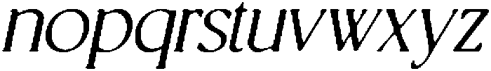 CS Origine Drawn Italic otf (400) Font LOWERCASE