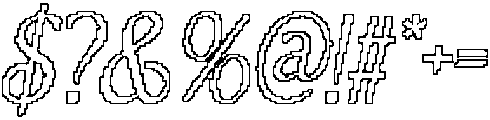 CS Origine Pixel Outline otf (400) Font OTHER CHARS