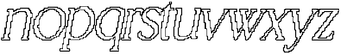 CS Origine Pixel Outline otf (400) Font LOWERCASE