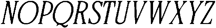 CS Qeisya Drawn Italic otf (400) Font UPPERCASE