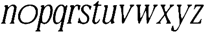 CS Qeisya Drawn Italic otf (400) Font LOWERCASE