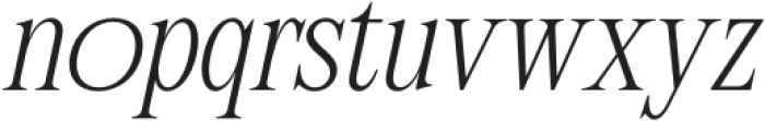 CS Qeisya Italic otf (400) Font LOWERCASE