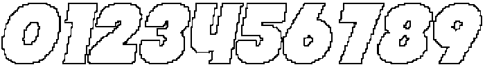 CS Qinetic Pixel Outline otf (400) Font OTHER CHARS