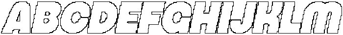 CS Qinetic Pixel Outline otf (400) Font UPPERCASE