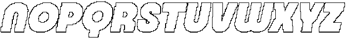 CS Qinetic Pixel Outline otf (400) Font UPPERCASE
