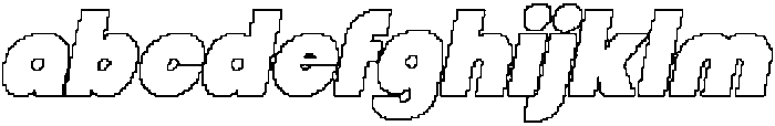 CS Qinetic Pixel Outline otf (400) FONT