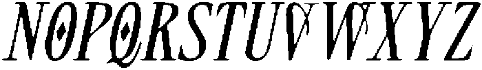 CS Quack Drawn Italic otf (400) Font UPPERCASE