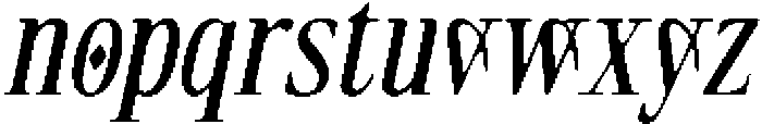 CS Quack Drawn Italic otf (400) Font LOWERCASE