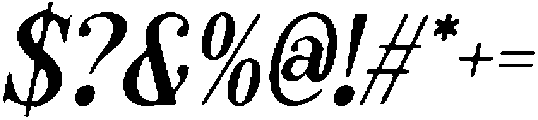CS Quade Drawn Italic otf (400) Font OTHER CHARS