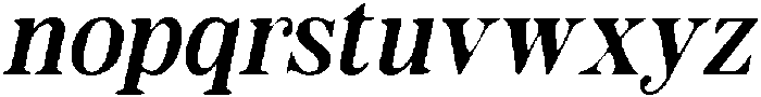 CS Quade Drawn Italic otf (400) Font LOWERCASE