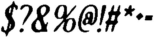 CS Quantine Drawn Italic otf (400) Font OTHER CHARS