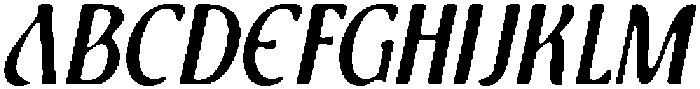 CS Quantine Drawn Italic otf (400) Font UPPERCASE