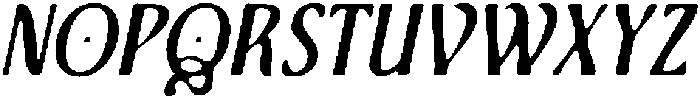 CS Quantine Drawn Italic otf (400) Font UPPERCASE