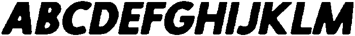 CS Quartic Drawn Italic otf (400) Font UPPERCASE