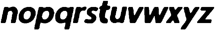 CS Quartic Drawn Italic otf (400) Font LOWERCASE